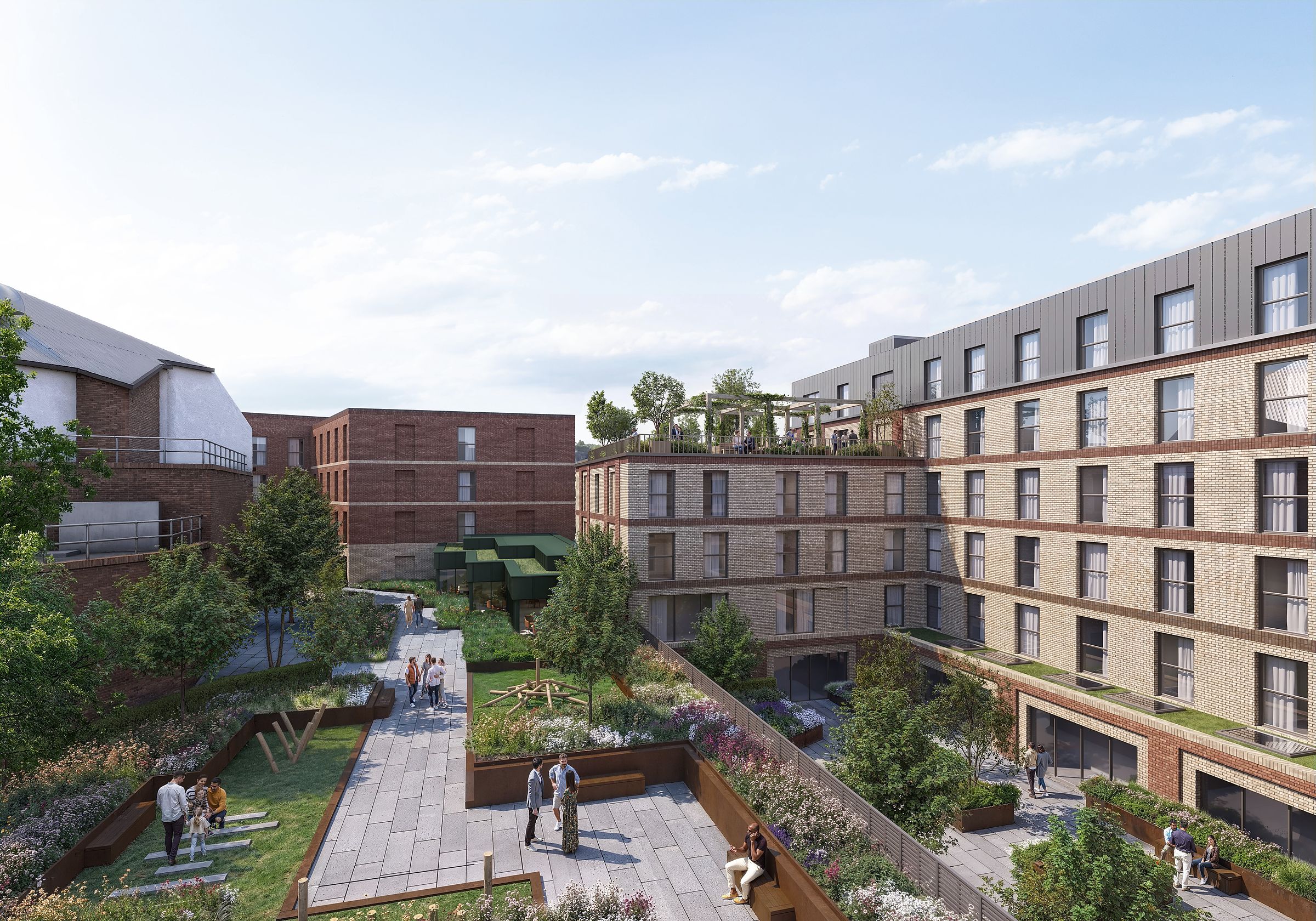 Mary Arches courtyard garden, design and access image